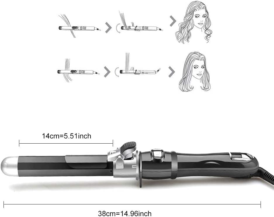 Rotating Hair Curling Iron